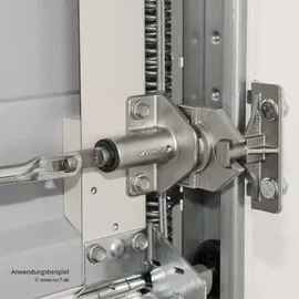 Hörmann Torgriffgarnitur komplett als Set mit Schloss PZ, TS42,5, schwarz für Sektionaltor