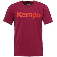 Kempa Herren Graphic T-Shirt, deep rot, S, 200228311