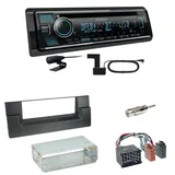 Kenwood KDC-BT760DAB Bluetooth DAB USB Einbauset für BMW 5er E39 bis 09/2000