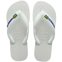 Havaianas Brasil Logo 4110850.0001 Weiß, Schuhgröße:41/42 Bra