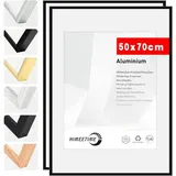 luxuskollektion Bilderrahmen schwarz 50x70 cm 2er Set
