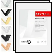 luxuskollektion Bilderrahmen schwarz 50x70 cm 2er Set