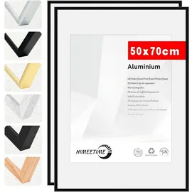 luxuskollektion Bilderrahmen schwarz 50x70 cm 2er Set