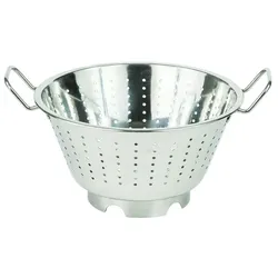 Louis Tellier - Konisches Sieb aus Edelstahl mit Fuß - 28 cm - 2 Griffe - LT2113