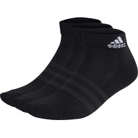 adidas Cushioned Sportswear Ankle Socken, 3 Paar, - Schwarz