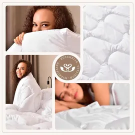 sei design heimtextilien inh. i. richter sei Design Premium Bettdecke Air Softfill Collection SWAN de Luxe 155x220 cm – Weiß