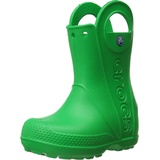 Crocs Handle It Rain Boot K, Unisex-Kinder Gummistiefel, Grün (Grass Green 3e8), 27/28