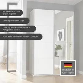 inosign by rauch »Kleiderschrank Schrank Garderobe Schlafzimmerschrank THANOS« in 3 verschiedenen Ausstattungen BASIC/CLASSIC/PREMIUM, Optional mit Spiegel, Metall-Griffleisten alufarben MADE IN GERMANY, grau