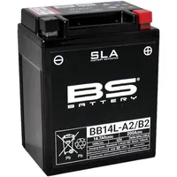 BS Battery 300759 BB14L-A2 AGM SLA Motorrad Batterie, Schwarz