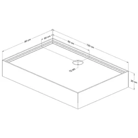 Schulte Korsika Komplettdusche 80 x 120 cm schwarz EP5811236850