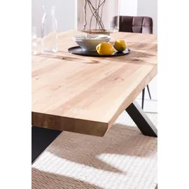 Home Affaire Esstisch »Tristan«, mit Baumkante beige