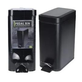 Storage Solutions Metall Mülleimer 5 l Schwarz