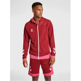 hummel LEAD Zip Polyester Hoodie biking red S