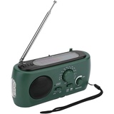 Bewinner Notfallradio, Tragbares Solarradio mit LED Taschenlampe Solar Handkurbel AM/FM Radio mit LED Taschenlampe Notfalltelefon Ladegerät für Camping Outdoor