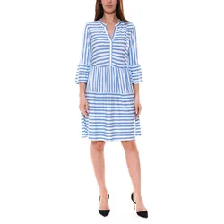 BOYSEN ́S Damen Mini-Kleid Stufen-Kleid mit Streifen 63821354 Blau - 40