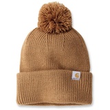 CARHARTT Knit Pom-Pom Cuffed Beanie carhartt brown