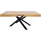 home collective Esstisch Eiche, Holz, 90x75x140 cm Esszimmer, Tische, Esstische