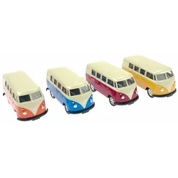 goki Volkswagen Microbus mit Rückzugmotor, Maßstab 1:60, 1 Stück, Farben sortiert