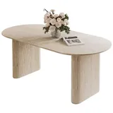 Lookway Esstisch OVI Tisch mit geriffeltem Gestell Hochglanz (1x Tisch), Breite: 180 cm