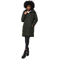 MARIKOO Winterjacke Natsukoo Damen Winter Steppjacke lang B978«, grün