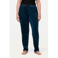 Ulla Popken große Größen Samt-Jogginghose, Damen, türkis, Größe: 58/60, Polyester, Ulla Popken