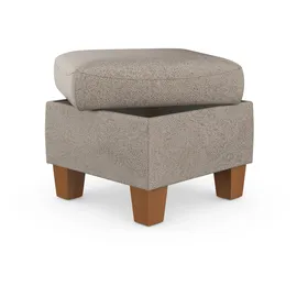 Home Affaire Stauraumhocker Caldera Polyester 58 x 48 x 58 cm Grau