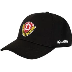 JAKO Herren Fan-Kopfbedeckung Dynamo Dresden Cap, schwarz, ONE SIZE