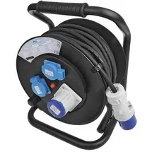 PRO PLUS Kabeltrommel CEE 25M 3x2,5mm2 2x Schuko + 1xCEE)