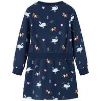 vidaXL Kinderkleid mit Langen Ärmeln Marineblau 140
