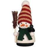 Christian Ulbricht Wackelmännchen - Schneemann mit Besen 11cm