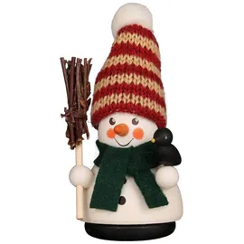 Christian Ulbricht Wackelmännchen - Schneemann mit Besen 11cm