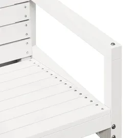 vidaXL Gartenstuhl 57,5 x 63 x 76 cm weiß