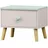 [en.casa] Nachtschrank Sandnes 31 x 38 x 30 cm Weiß/Mintgrün
