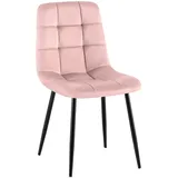 CLP Esszimmerstuhl Antibes Samt rosa