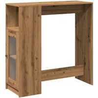 VidaXL Bartisch mit Regal Artisan-Eiche 101x40x103,5 cm Holzwerkstoff