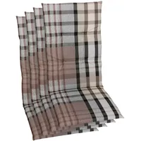 GO-DE Hochlehnerauflage GO-DE, braun, B:48cm H:5cm T:118cm, Baumwolle, Polyester,