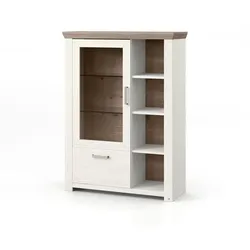 set one by Musterring Highboard York Dekor Pino-Aurelio / Eiche Nelson