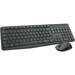 Logitech Combo-Tastatur Tastatur Maus Mk235 Rf Kabellos Grau