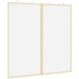 vidaXL Info-Tafel 80 x 80 cm Weiß