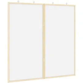 vidaXL Info-Tafel 80 x 80 cm Weiß