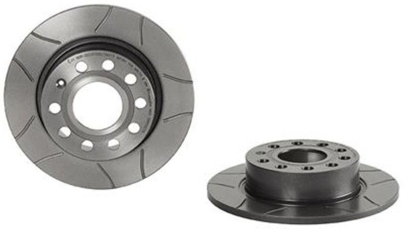 Disque de frein BREMBO 8950275 arrière, rainuré, plein, 1 pièce