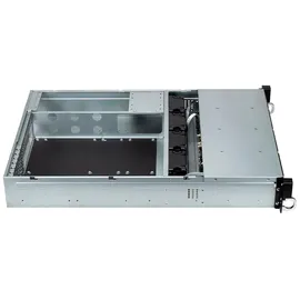 Unykach Chassis Rack Hot Swap 2U Leergehäuse Schwarz/Silber