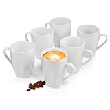 sänger 6-tlg. Kaffeebecher Set Bilgola in Wei | Gr.: onesize