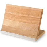 Magnet-Messerblock Mit Aluleiste Aus Kernbuche