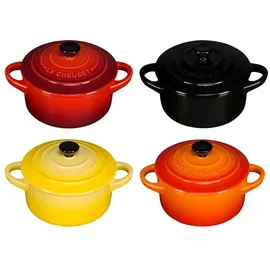 Le Creuset Mini Cocotte Topf-Set 4-tlg. feuer und flamme