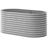Vicco Komposter Silber, 200 x 100 cm, Gartenzubehör, Gartenpflege, Gartengeräte