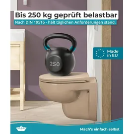 Calmwaters WC-Sitz Premium Bahamabeige