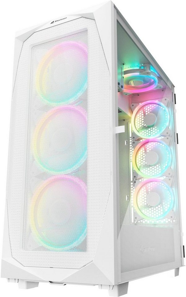 Sharkoon PC-Gehäuse Sharkoon REV300 White, Tower-Gehäuse weiß