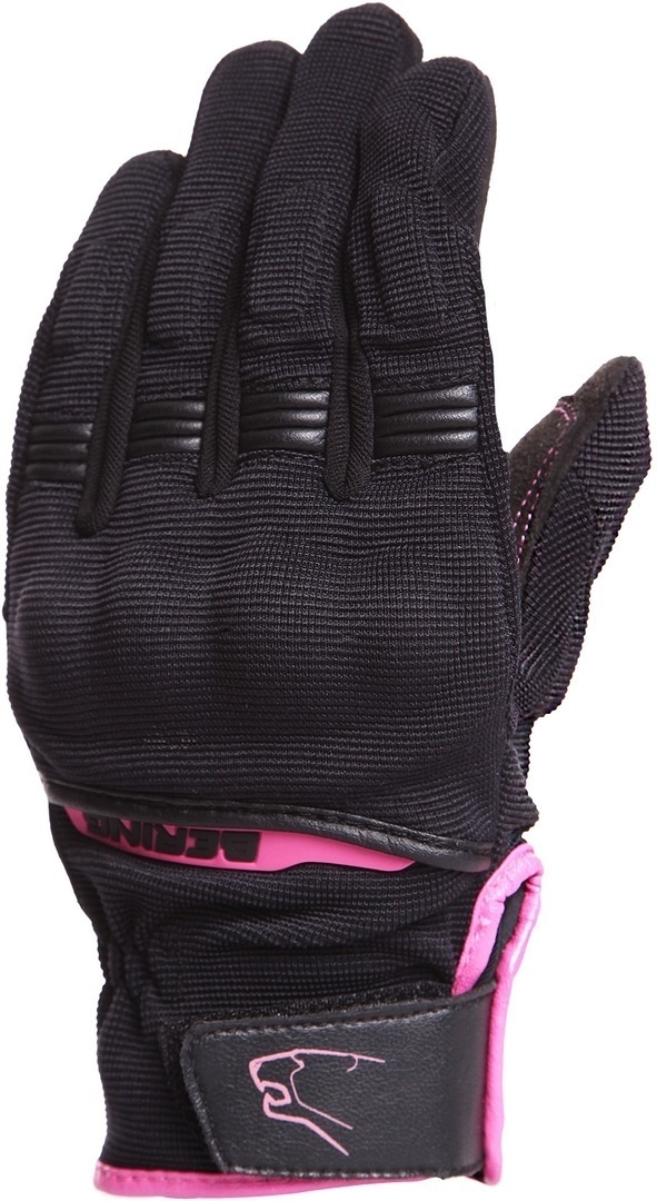 Bering Fletcher Damen Motorradhandschuhe, schwarz-pink, Größe XL
