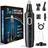 funhee Nasenhaartrimmer, USB Wiederaufladbar Nasenhaarschneider 3 in 1 Set Ohrhaarschneider mit Doppelschneideklingen, Professioneller schmerzfreier Augenbrauen und esichtshaartrimmer für Männer und Frauen